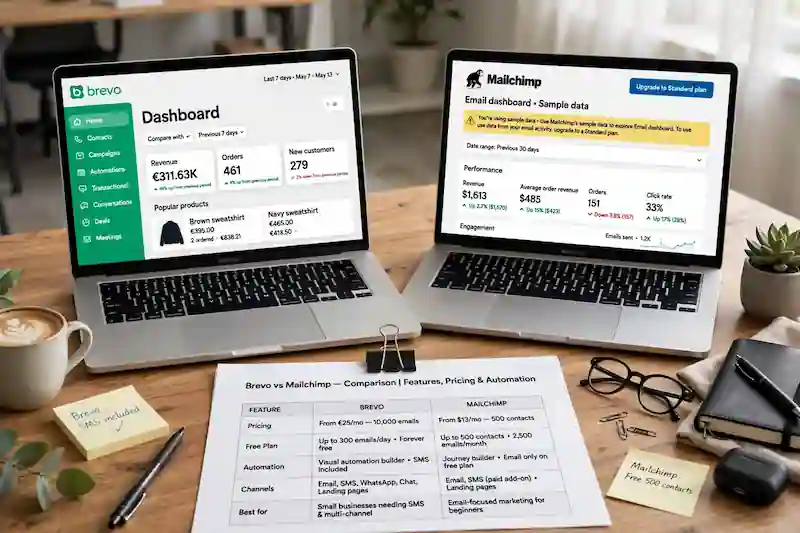 Brevo vs Mailchimp comparison’s