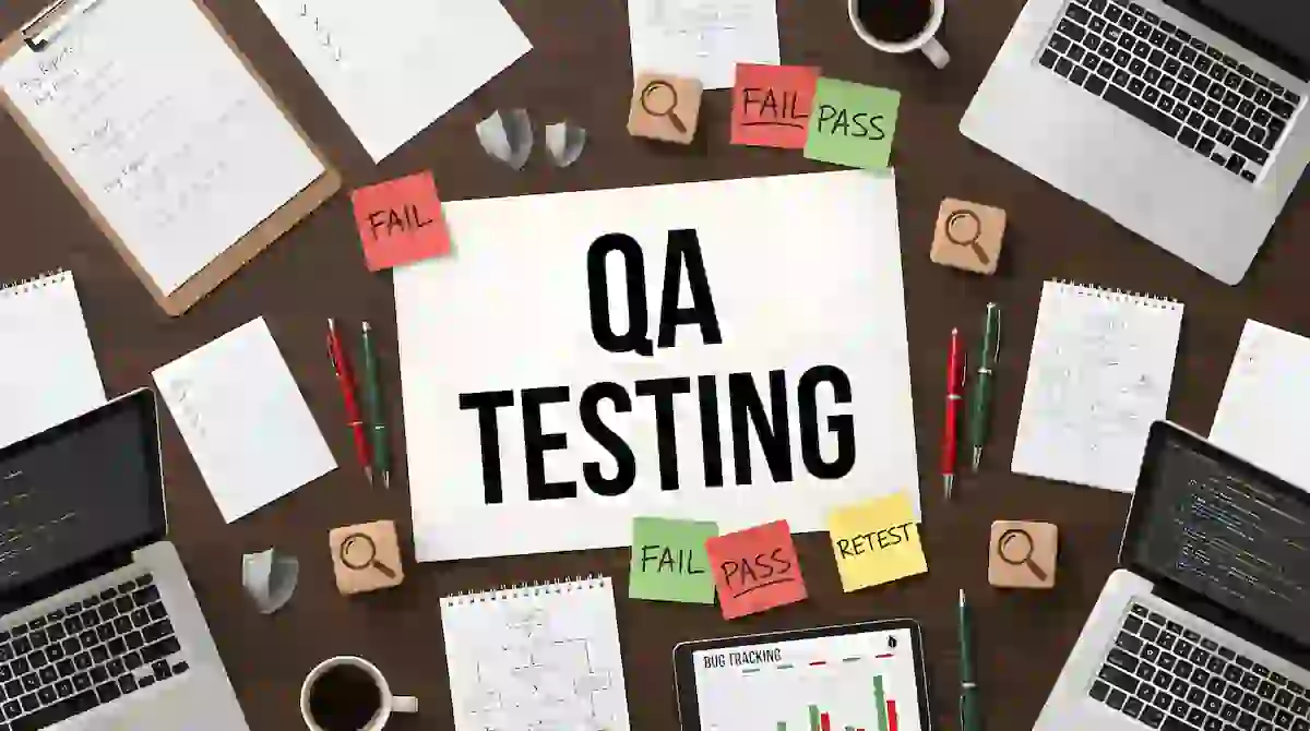 Quality analysis testing text image