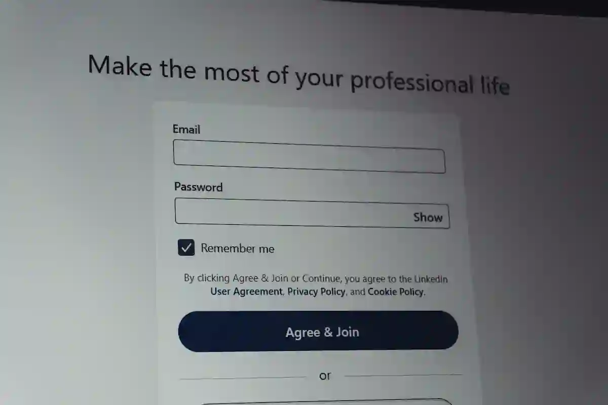 Signup form depicting what data you should collect